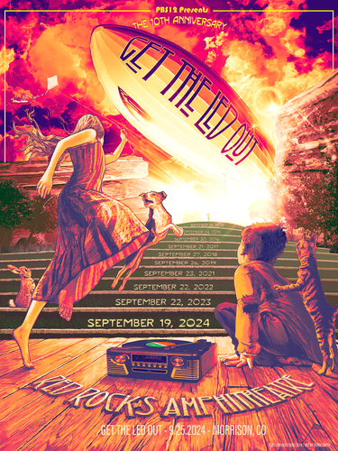 Red Rocks 10th Anniversary Poster